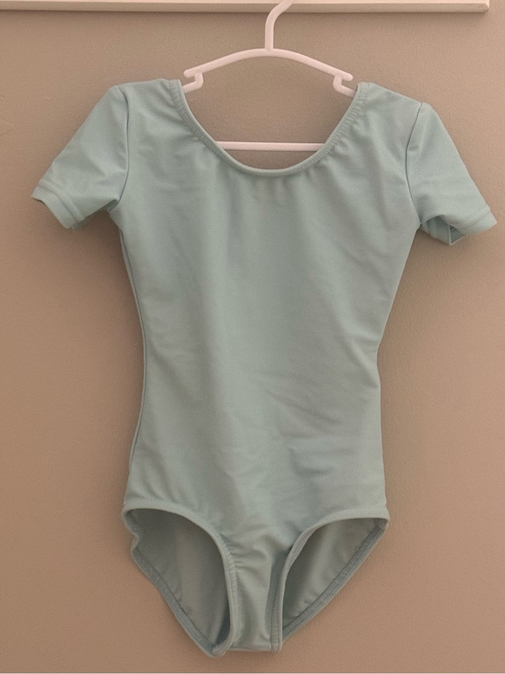 Girls Bloch Short Sleeve Dance Leotard | Light Blue | Child Small